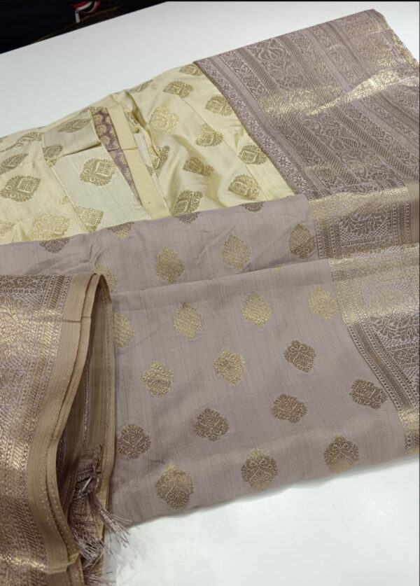 lavender color Dhavani set available