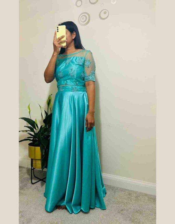 Simple and Elegant lehanga Embroidery work top budget friendly